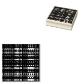 Tribal Plaid Textured Pattern Rubberstempel (Gestempeld)