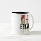 Tribal Queen Wild Soul Two-Tone Coffee Mug Tweekleurige Koffiemok (Voorkant rechts)