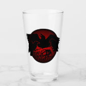 Tribal Raven Glass Native Raven Glass Personalizer Glas (Voorkant)