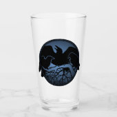 Tribal Raven Glass Native Raven Glass Personalizer Glas (Voorkant)