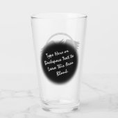 Tribal Raven Glass Native Raven Glass Personalizer Glas (Achterkant)