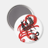 Tribal Raven Magnet (Voorkant / Achterkant)