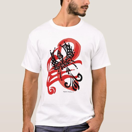 Tribal Raven Mannen T-Shirt (Voorkant)