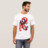 Tribal Raven Mannen T-Shirt (Voorkant volledig)