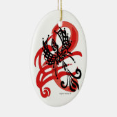 Tribal Raven Ornament (Rechts)