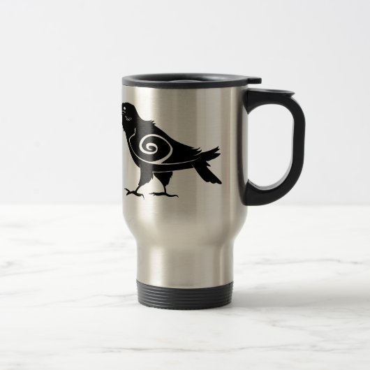 Tribal Raven Travel Mug Reisbeker (Rechts)