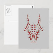 Tribal Red Dragon Head Briefkaart (Voorkant / Achterkant)