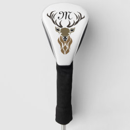 Tribal Red Stag Monogram Golfheadcover