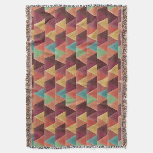 Tribal Retro Geometric Patroon Deken (Voorkant Verticaal)