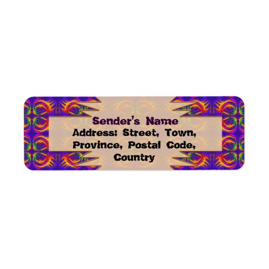 Tribal Return Label (Voorkant)