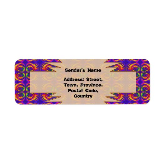 Tribal Return Label (Voorkant)