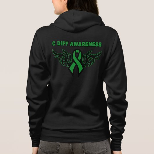 Tribal Ribbon...C Diff Hoodie (Achterkant)
