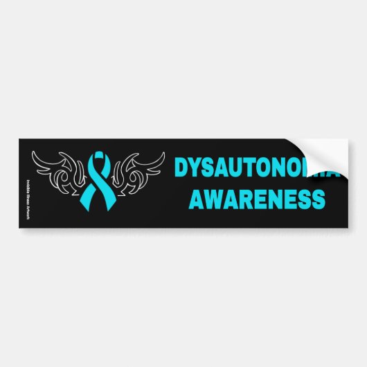 Tribal Ribbon... Dysautonomia Bumpersticker (Voorkant)