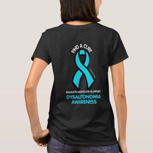 Tribal Ribbon... Dysautonomia T-shirt (Achterkant)