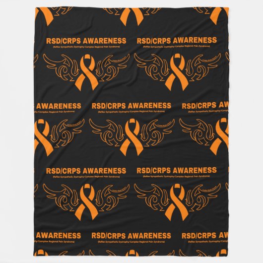 Tribal Ribbon...RSD/CRPS Fleece Deken (Voorkant)
