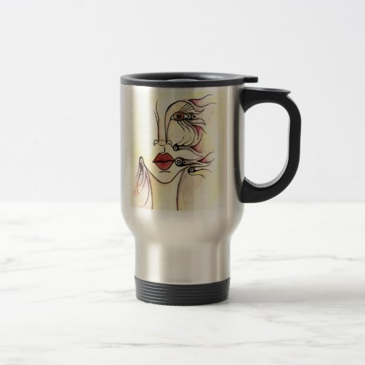Tribal Robot Travel Mug Reisbeker (Rechts)