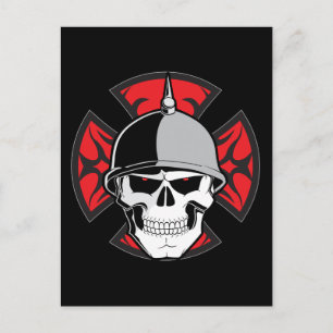 Tribal Ronde Kruisschedel Briefkaart