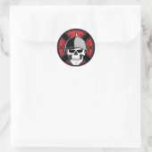 Tribal Ronde Kruisschedel Sticker (Tas)