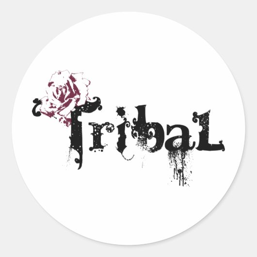Tribal Ronde Sticker (Voorkant)
