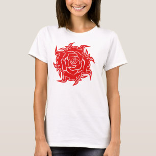 Tribal Roos in rode en witte Tanktop