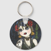 Tribal Roos Tribal Belly Dancer Sleutelhanger (Voorkant)