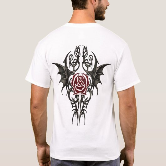 Tribal Rose Emblem T-shirt (Achterkant)