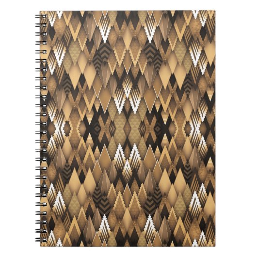 TRIBAL RUSTIC TRIANGULAR PATROON NOTITIEBOEK (Voorkant)