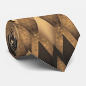 TRIBAL RUSTIC TRIANGULAR PATROON STROPDAS (Opgerold)