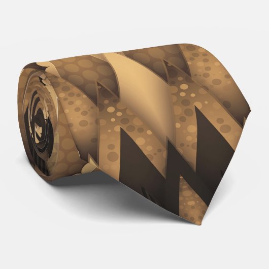 TRIBAL RUSTIC TRIANGULAR PATROON STROPDAS (Opgerold)