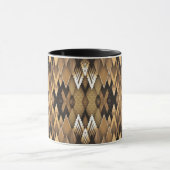 TRIBAL RUSTIEKE DRIEHOEKIGE PATROON MOK (Midden)