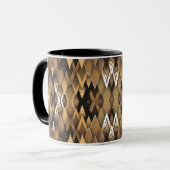 TRIBAL RUSTIEKE DRIEHOEKIGE PATROON MOK (Voorkant links)