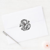 tribal ryuu 4 ronde sticker (Envelop)