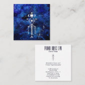 ** Tribal Sacred Celestial Cosmic Shaman Aztec Vierkante Visitekaartje (Voorkant / Achterkant)