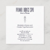 ** Tribal Sacred Celestial Cosmic Shaman Aztec Vierkante Visitekaartje (Achterkant)