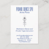 *~* Tribal Sacred Geometry Waterverf Aztec Shaman Visitekaartje (Achterkant)