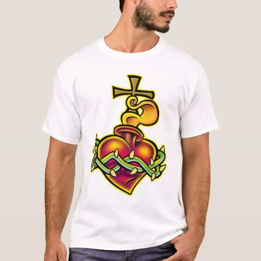 Tribal Sacred Heart T-shirt (Voorkant)