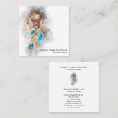 *~* Tribal Sacred Shamen Shamanic Dream Catcher Vierkante Visitekaartje (Voorkant / Achterkant)