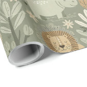 Tribal Safari Jungle ID1260 Cadeaupapier (Rol Hoek)