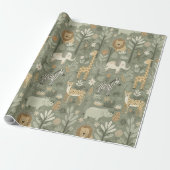 Tribal Safari Jungle ID1260 Cadeaupapier (Uitgerold)