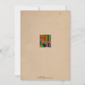 Tribal Safari Party Invitation - Kente Cloth Kaart (Achterkant)