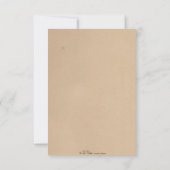 Tribal Safari Party Invite/RSVP  kaart (Achterkant)