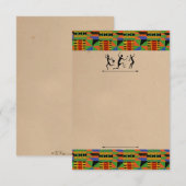 Tribal Safari Party Invite/RSVP  kaart (Voorkant / Achterkant)