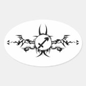Tribal Sagittarius Stickers (Voorkant)