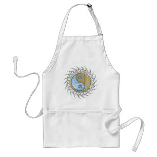 Tribal Sand and Water Yin Yang Standaard Schort