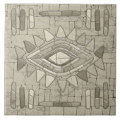 Tribal Sand Mosaic Art Tegeltje (Voorkant)