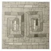 Tribal Sand Mosaic Art Tegeltje (Voorkant)