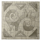 Tribal Sand Mosaic Art Tegeltje (Voorkant)