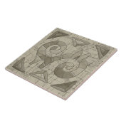 Tribal Sand Mosaic Art Tegeltje (Zijkant)