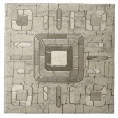 Tribal Sand Mosaic Art Tegeltje (Voorkant)