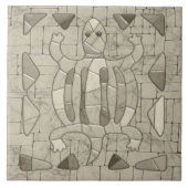 Tribal Sand Mosaic Art Tegeltje (Voorkant)